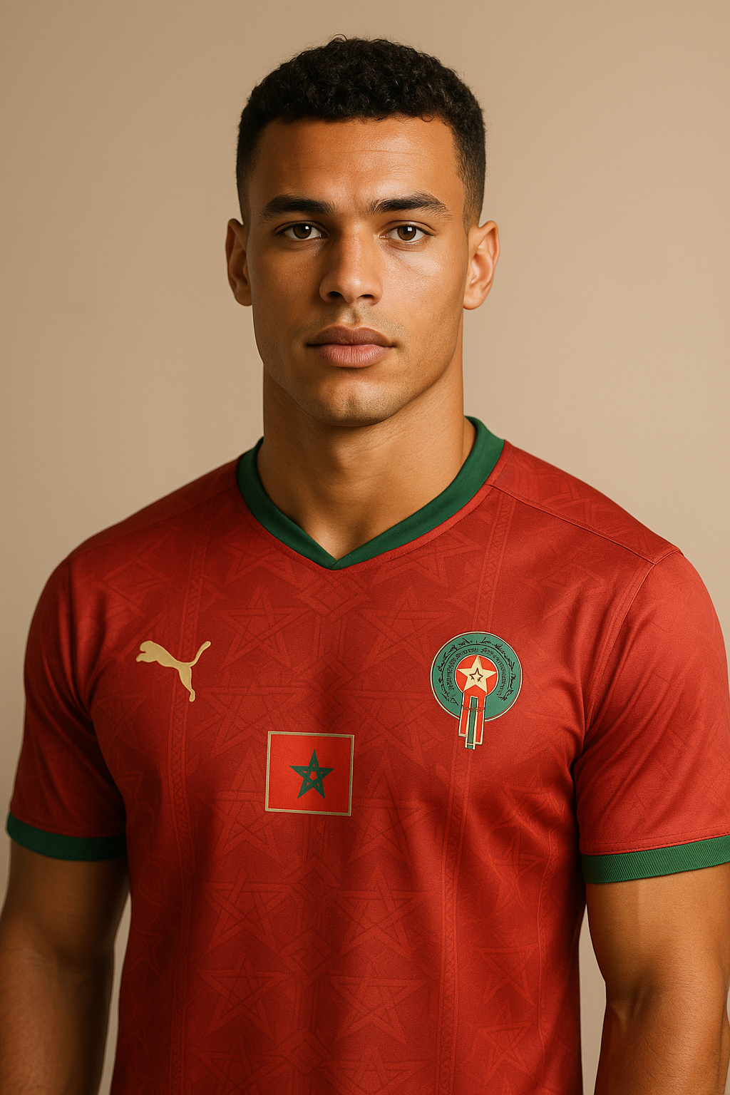 Morocco Football Shirt Red