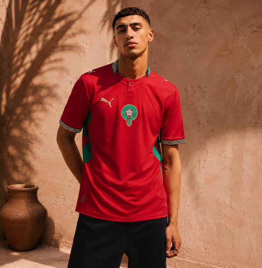 Rode Thuisshirt – Morocco World Cup 2026 Edition