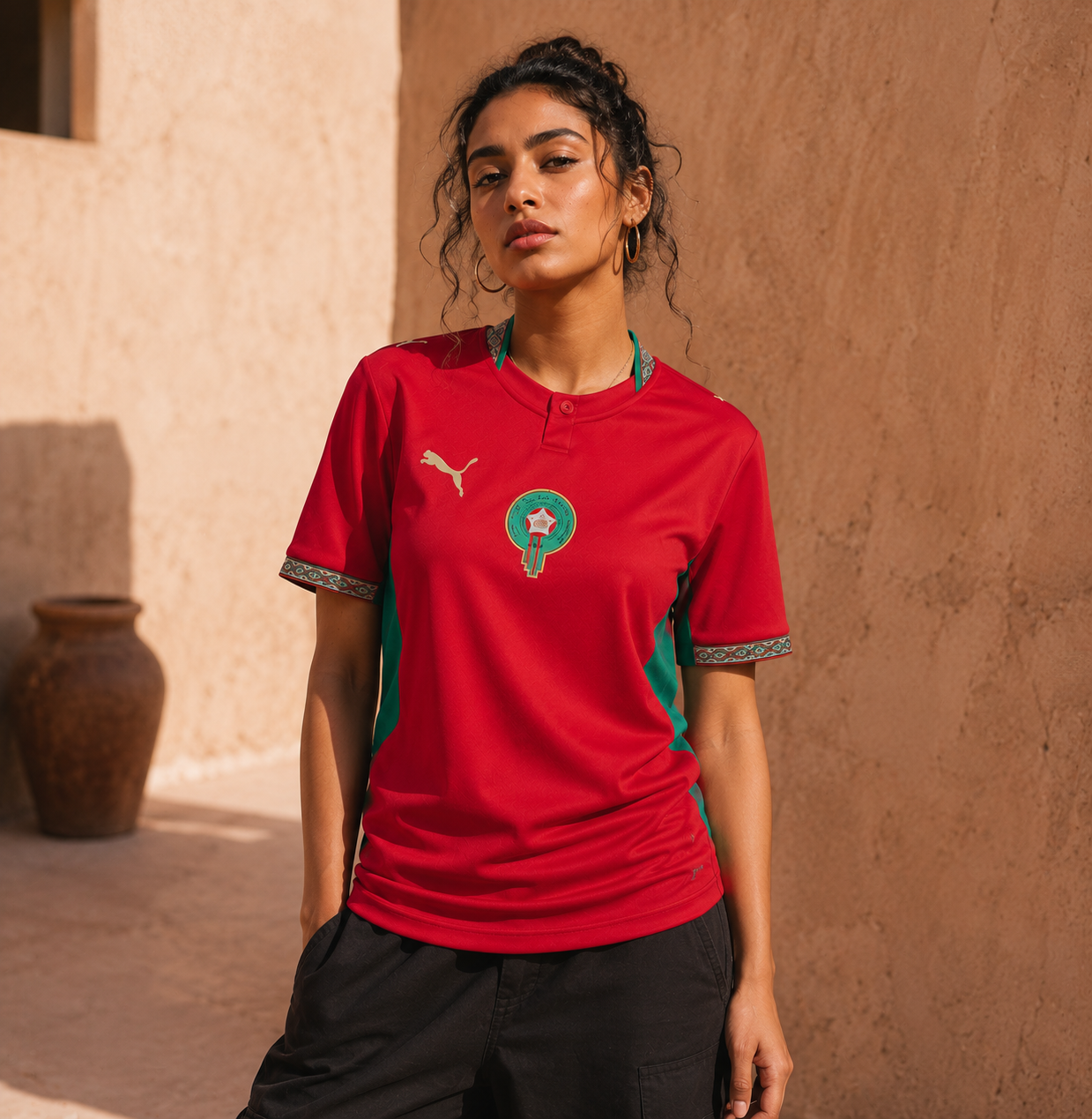 Rode Thuisshirt – Morocco World Cup 2026 Edition