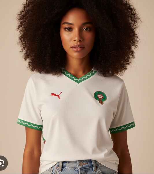 Premium Shirt Marokko – Wit – 2025 Edition