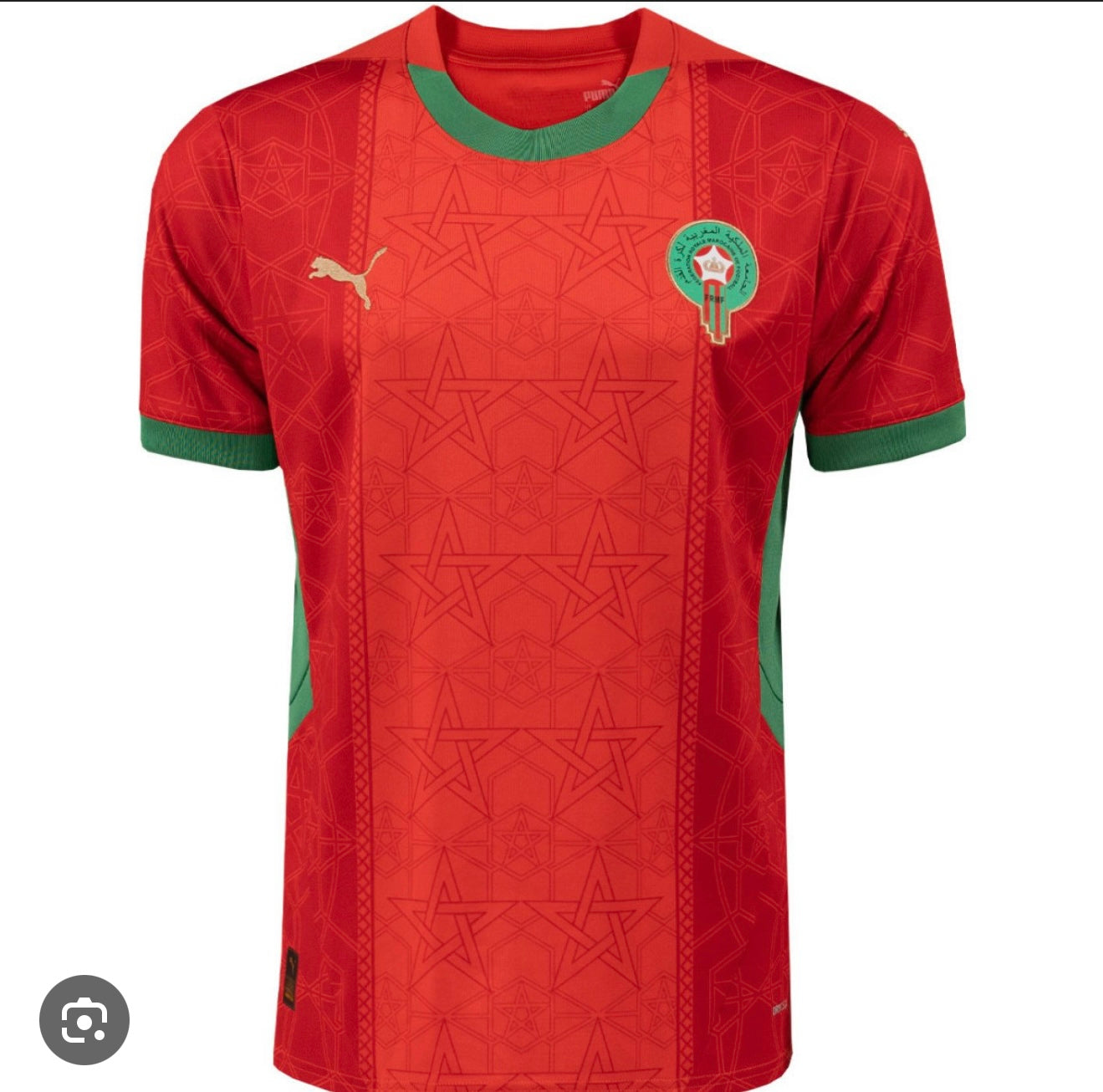 Premium Voetbal Supportershirt Marokko – Rood – 2025 Edition